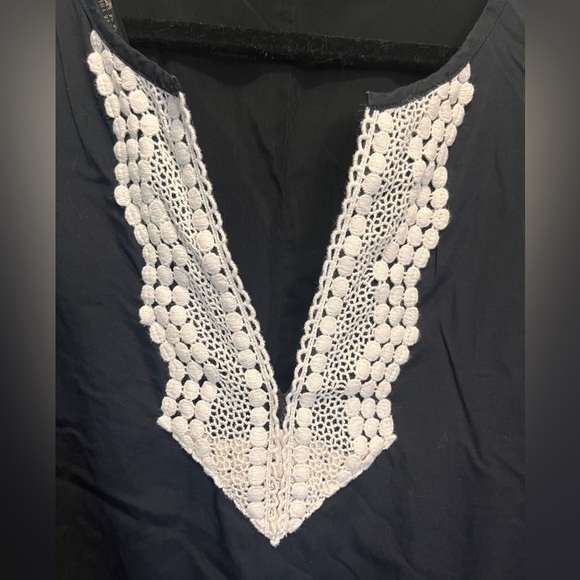 NYDJ Dark Black Women's Fitted Tunic Top 3/4 Sleeve sz Small - Picture 4 of 10